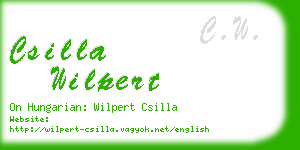 csilla wilpert business card